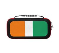 UVBDF Flag of Cote D'Ivoire Carrying Storage Case for Switch,Large Switch Cases,with 20 Game Cards for Switch Controller
