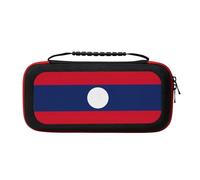 UVBDF Flag of Laos Carrying Storage Case for Switch,Large Switch Cases,with 20 Game Cards for Switch Controller