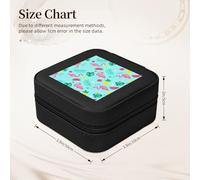 UVBDF Flamingo Ice Cream Fruit Printing Personalized Jewelry Box,Travel Cases,Luxury Case Jewelry Case,Valentine Gift,Wedding Favors