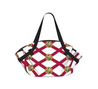 UVBDF Florida State Flag 2-in-1 Camping Blanket Tote, Waterproof Stylish Printed Outdoor Bag for Beach Park and Picnic