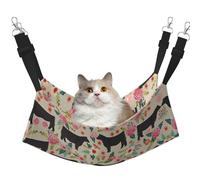 UVBDF Flower Cow Farm Cat Hammock For Hanging Pet Hammock Bed Adjustable,Puppy,Rabbits,Small Animals