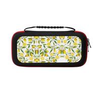 UVBDF Fresh Tropical Lemons Carrying Storage Case for Switch,Large Switch Cases,with 20 Game Cards for Switch Controller