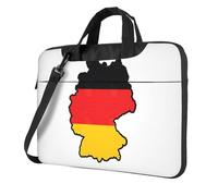 UVBDF German Flag Map Print Minimalist Laptop Bag Simple Lightweight Portable Shoulder Bag For Men Birthday Gift