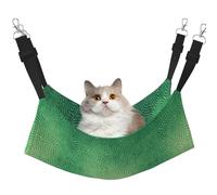 UVBDF Green Curve Texture Cat Hammock For Hanging Pet Hammock Bed Adjustable,Puppy,Rabbits,Small Animals