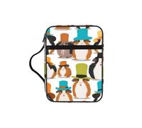 UVBDF Guinea Pig Illustration Stylish Printed Bible Protection Bag Wear Resistant Case for Travel Church & Bible Class