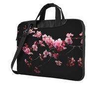 UVBDF Japanese Cherry Flowers Print Minimalist Laptop Bag Simple Lightweight Portable Shoulder Bag For Men Birthday Gift