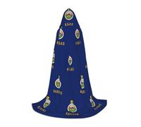 UVBDF Kansas State Flag Renaissance Fair Outfit Hooded Cape For Teens Gothic Medieval Cosplay Costume Stage Theater
