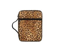 UVBDF Leopard Print Stylish Printed Bible Protection Bag Wear Resistant Case for Travel Church & Bible Class
