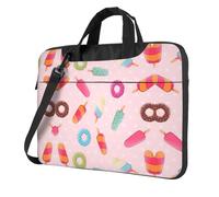 UVBDF Many Colored Ice Cream Print Minimalist Laptop Bag Simple Lightweight Portable Shoulder Bag For Men Birthday Gift