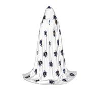 UVBDF Massachusetts State Flag Renaissance Fair Outfit Hooded Cape For Teens Gothic Medieval Cosplay Costume Stage Theater