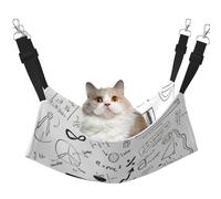 UVBDF Mathematics Print Cat Hammock For Hanging Pet Hammock Bed Adjustable,Puppy,Rabbits,Small Animals