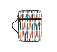 UVBDF Mid Century Modern Retro Stylish Printed Bible Protection Bag Wear Resistant Case for Travel Church & Bible Class