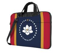 UVBDF Mississippi State Flag Print Minimalist Laptop Bag Simple Lightweight Portable Shoulder Bag For Men Birthday Gift