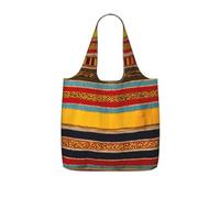 UVBDF Native American Pattern Print Grocery Tote Reusable Packable Bag 25l Polyester Washable Travel Holiday Carryall