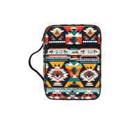 UVBDF Native American Pattern Stylish Printed Bible Protection Bag Wear Resistant Case for Travel Church & Bible Class