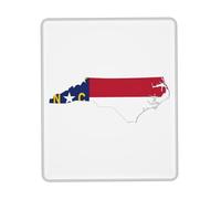 UVBDF North Carolina State Flag Map Anti-Fray Stitched Edges, Premium-Textured Surface, Non-Slip Rubber Base, Gaming Mouse Mat
