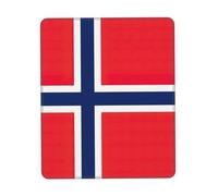 UVBDF Norwegian Flag Anti-Fray Stitched Edges, Premium-Textured Surface, Non-Slip Rubber Base, Gaming Mouse Mat