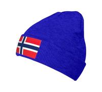 UVBDF Norwegian Flag Printing 1 Pack Winter Beanie Hats for Men Women,Cold Weather Knit Caps for Home Outdoor Activities Blue
