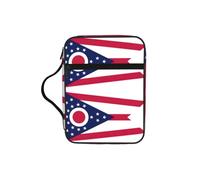 UVBDF Ohio State Flag Stylish Printed Bible Protection Bag Wear Resistant Case for Travel Church & Bible Class