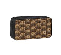 UVBDF Owl Beliefs Printed Pen Holder Large Capacity Storage Case Smooth Zipper Polyester Bag for Study Travel Workspace