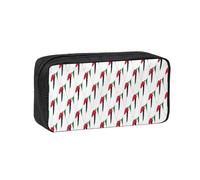 UVBDF Palestine Flag Map Printed Pen Holder Large Capacity Storage Case Smooth Zipper Polyester Bag for Study Travel Workspace