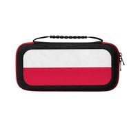 UVBDF Polish Flag Carrying Storage Case for Switch,Large Switch Cases,with 20 Game Cards for Switch Controller