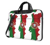 UVBDF Portuguese Flag Map Print Minimalist Laptop Bag Simple Lightweight Portable Shoulder Bag For Men Birthday Gift
