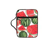 UVBDF Red Watermelon Stylish Printed Bible Protection Bag Wear Resistant Case for Travel Church & Bible Class