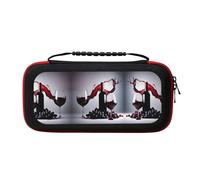 UVBDF Red Wine Carrying Storage Case for Switch,Large Switch Cases,with 20 Game Cards for Switch Controller
