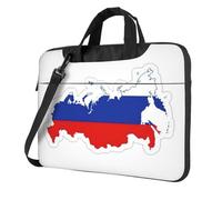 UVBDF Russian Flag Map Print Minimalist Laptop Bag Simple Lightweight Portable Shoulder Bag For Men Birthday Gift