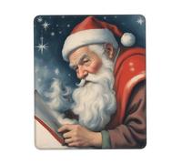 UVBDF Santa Claus Anti-Fray Stitched Edges, Premium-Textured Surface, Non-Slip Rubber Base, Gaming Mouse Mat