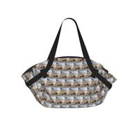 UVBDF Starfish Seashell Sandy Beach 2-in-1 Camping Blanket Tote, Waterproof Stylish Printed Outdoor Bag for Beach Park and Picnic