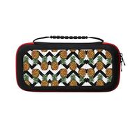 UVBDF Summer Pineapple Carrying Storage Case for Switch,Large Switch Cases,with 20 Game Cards for Switch Controller