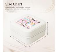 UVBDF Sweet Ice Cream Printing Personalized Jewelry Box,Travel Cases,Luxury Case Jewelry Case,Valentine Gift,Wedding Favors