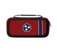 UVBDF Tennessee State Flag Carrying Storage Case for Switch,Large Switch Cases,with 20 Game Cards for Switch Controller
