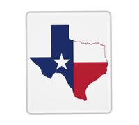 UVBDF Texas State Flag Map Anti-Fray Stitched Edges, Premium-Textured Surface, Non-Slip Rubber Base, Gaming Mouse Mat