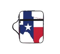 UVBDF Texas State Flag Map Stylish Printed Bible Protection Bag Wear Resistant Case for Travel Church & Bible Class