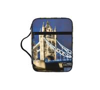 UVBDF Tower Bridge in London Stylish Printed Bible Protection Bag Wear Resistant Case for Travel Church & Bible Class