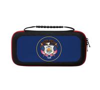 UVBDF Utah Flag Carrying Storage Case for Switch,Large Switch Cases,with 20 Game Cards for Switch Controller