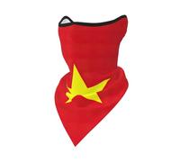 UVBDF Vietnamese flag Face Cover Scarf, Breathable for Running Camping Climbing