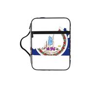 UVBDF Virginia State Flag Map Stylish Printed Bible Protection Bag Wear Resistant Case for Travel Church & Bible Class