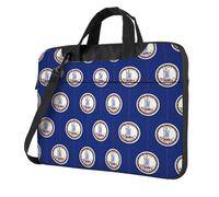 UVBDF Virginia State Flag Print Minimalist Laptop Bag Simple Lightweight Portable Shoulder Bag For Men Birthday Gift