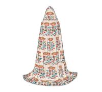 UVBDF Welcome To Switzerland Travel Renaissance Fair Outfit Hooded Cape For Teens Gothic Medieval Cosplay Costume Stage