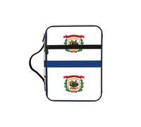 UVBDF West Virginia State Flag Stylish Printed Bible Protection Bag Wear Resistant Case for Travel Church & Bible Class