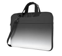 UVBDF White To Black Print Minimalist Laptop Bag Simple Lightweight Portable Shoulder Bag For Men Birthday Gift