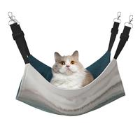 UVBDF Within The Tides Cat Hammock For Hanging Pet Hammock Bed Adjustable,Puppy,Rabbits,Small Animals