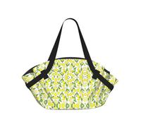 UVBDF Yellow Fresh Lemons 2-in-1 Camping Blanket Tote, Waterproof Stylish Printed Outdoor Bag for Beach Park and Picnic