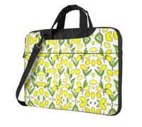UVBDF Yellow Fresh Lemons Print Minimalist Laptop Bag Simple Lightweight Portable Shoulder Bag For Men Birthday Gift