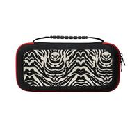 UVBDF Zebra Animal Carrying Storage Case for Switch,Large Switch Cases,with 20 Game Cards for Switch Controller