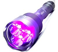 uvBeast Aspiree New V3 385-395nm Black Light UV Flashlight - Rechargeable 18650 with Glasses - HIGH Power Upgraded Triple Broad Ba...